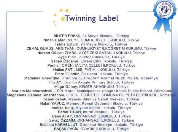 Twinning Label ´´Bir Milyon Mavi Kurdele´´ Projesine Katıldık